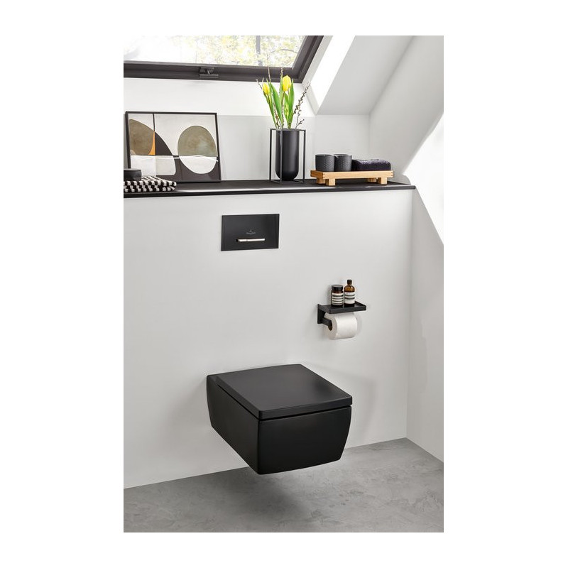 Villeroy&Boch Viconnect Przycisk spłukujący czarny mat 922169AN