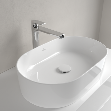 Villeroy&Boch Collaro Umywalka Nablatowa 56 cm owalna biała 4A195601