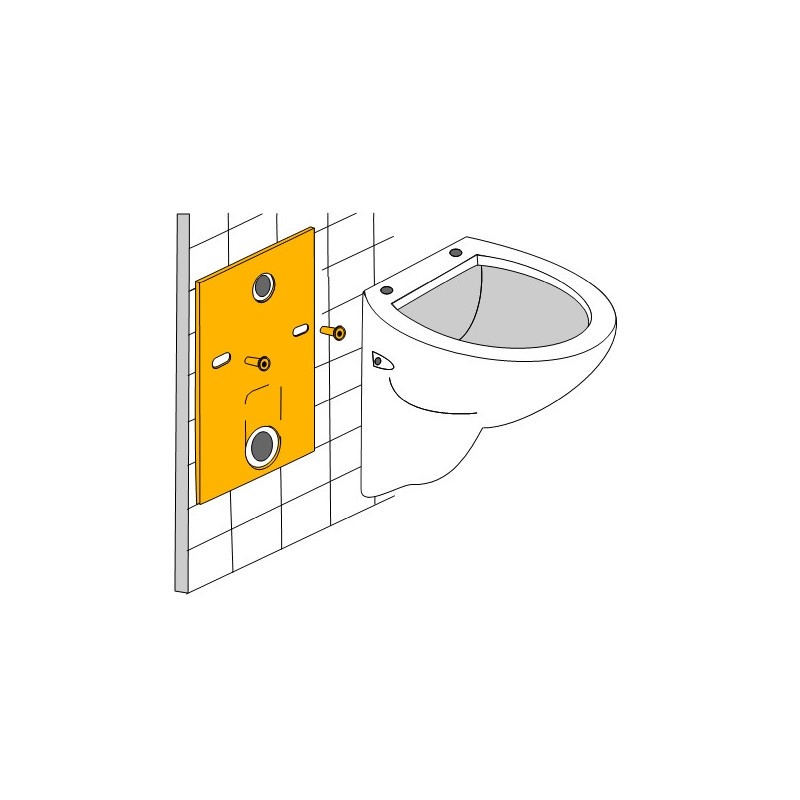 Mata wygłuszająca / Zestaw dźwiękochłonny do WC / bidetu QUADRO 6572