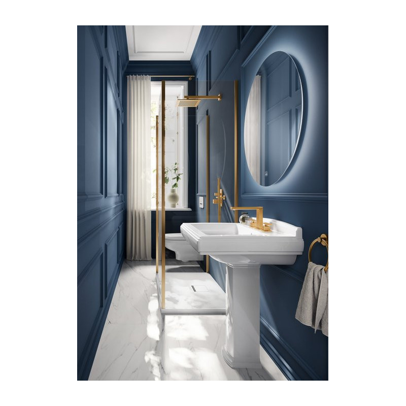 Villeroy&Boch ZESTAW 3 w 1 Umywalka Hommage + postument + korek