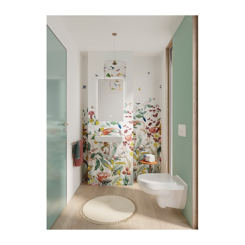 Villeroy&Boch O.Novo 50 cm Umywalka Ścienna z przelewem biała 4342R501