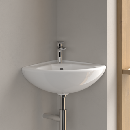 Villeroy&Boch O.novo Umywalka narożna 41,5 cm biała 73274001