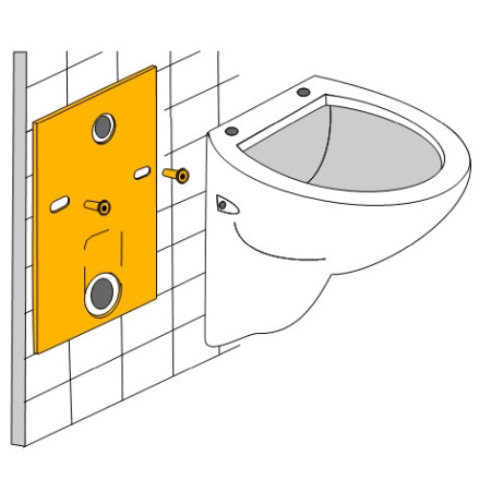 Villeroy&Boch ZESTAW 6 w 1 Miska WC O.novo + stelaż 5688HR01
