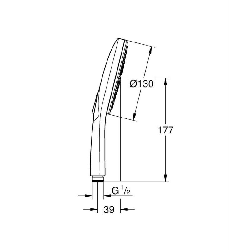 GROHE Rainshower SmartActive 130 26574GN0 słuchawka prysznicowa złota
