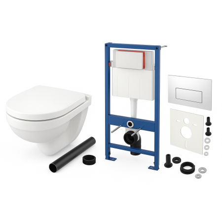 Villeroy&Boch ZESTAW 6 w 1 Miska WC O.novo + stelaż 5688HR01