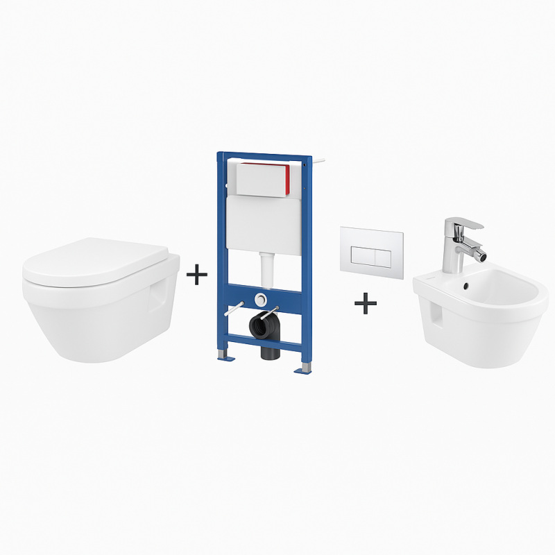 Villeroy&Boch Kompletny zestaw Architectura Miska WC wisząca + bidet