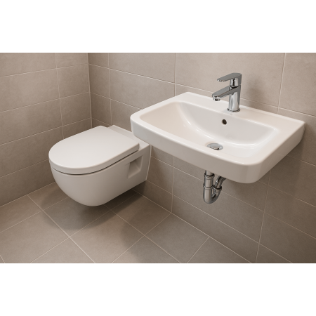 Villeroy&Boch Zestaw Newo Miska WC + Umywalka 4675R001 + 4A926001