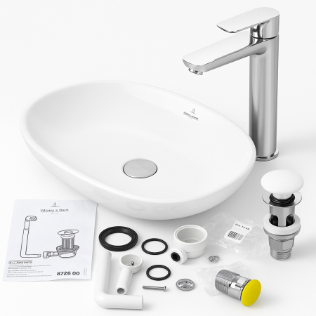 Villeroy&Boch ZESTAW 4 w 1 Umywalka podblatowa O.novo 416260R1