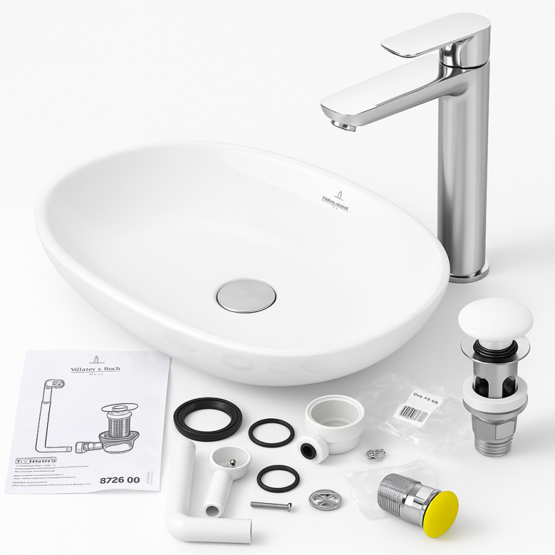 Villeroy&Boch ZESTAW 4 w 1 Umywalka podblatowa O.novo 416260R1