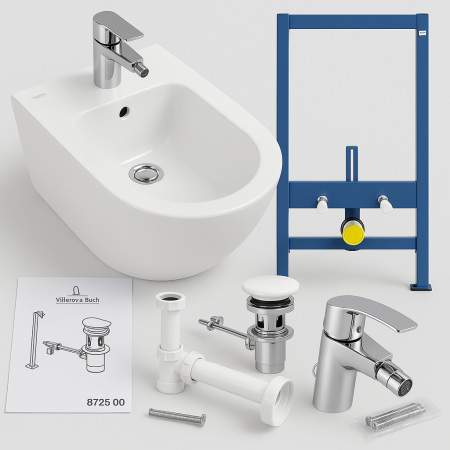 Villeroy&Boch BIDET ZESTAW KOMPLET 5 w 1 Bidet Subway 2.0 54000001