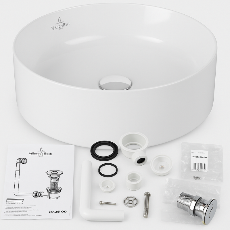 Villeroy&Boch ZESTAW 3 w 1 Umywalka Collaro 40 cm Nablatowa 4A184001