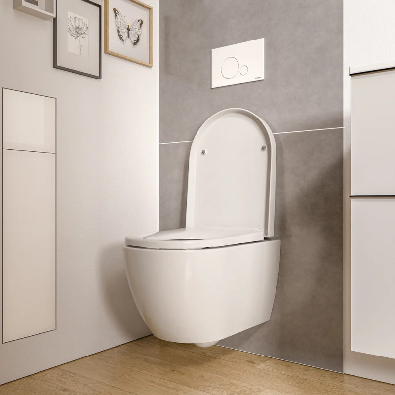 Bernstein Vireo 171037 podwieszana miska WC Rimless z deską Soft-Close