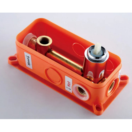 Bernstein XX0539C bateria umywalkowa ścienna podtynkowa 2-otworowa chr