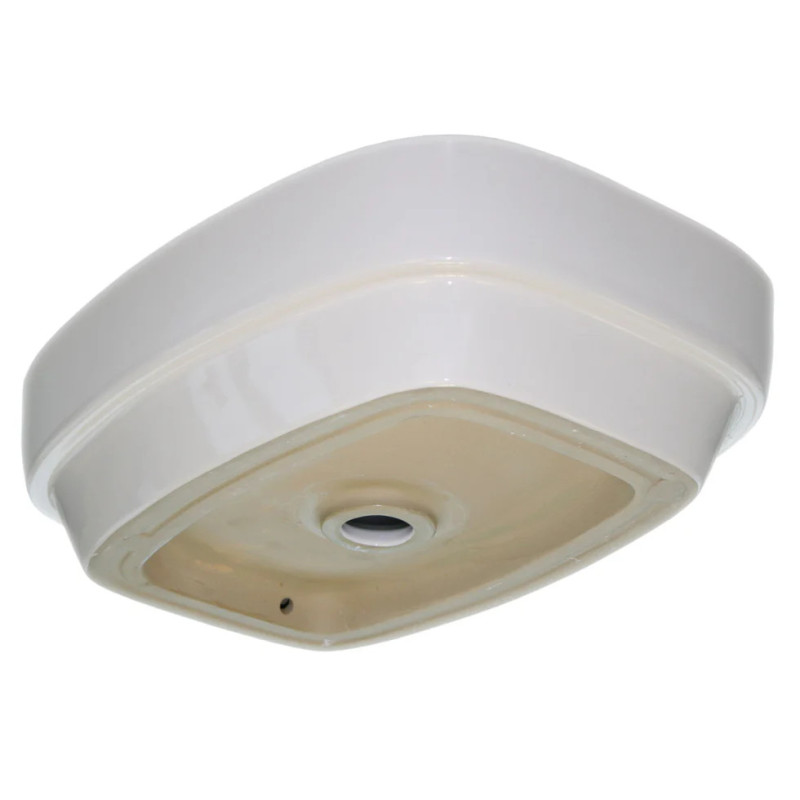 Bernstein KW8083 umywalka nablatowa ceramiczna 50x38 cm biały połysk z