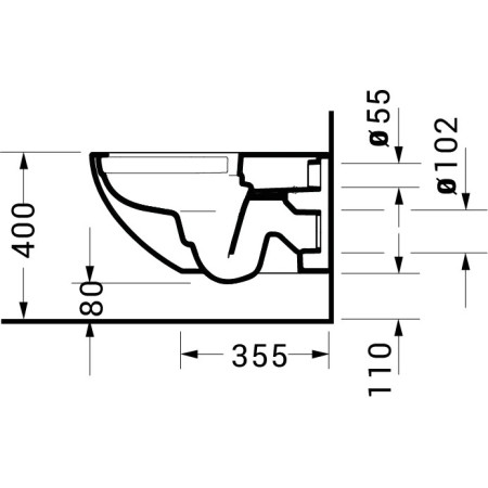 Bernstein 35729 — podwieszana miska WC Rimless z deską Soft-Close