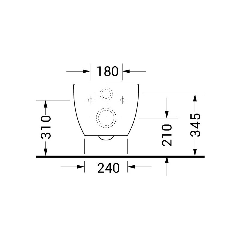 Bernstein 35729 — podwieszana miska WC Rimless z deską Soft-Close
