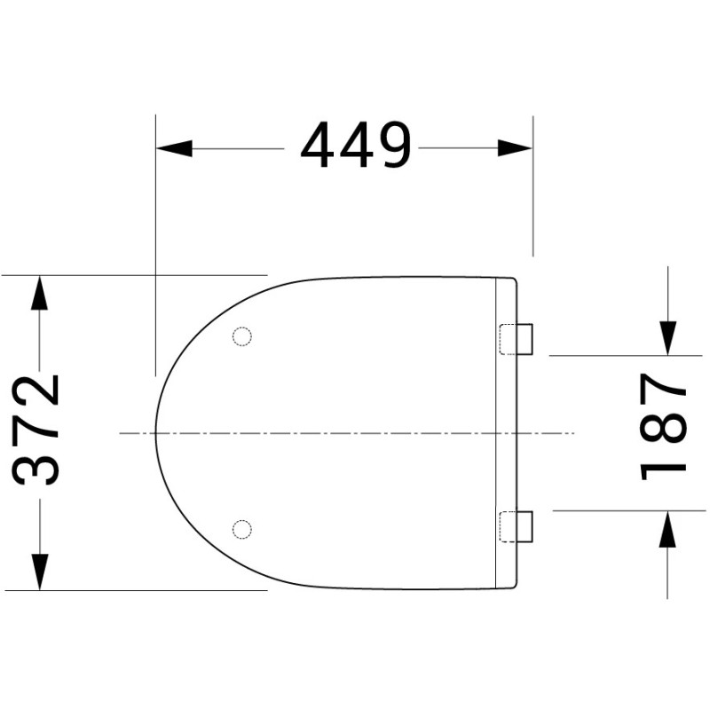 Bernstein 35729 — podwieszana miska WC Rimless z deską Soft-Close
