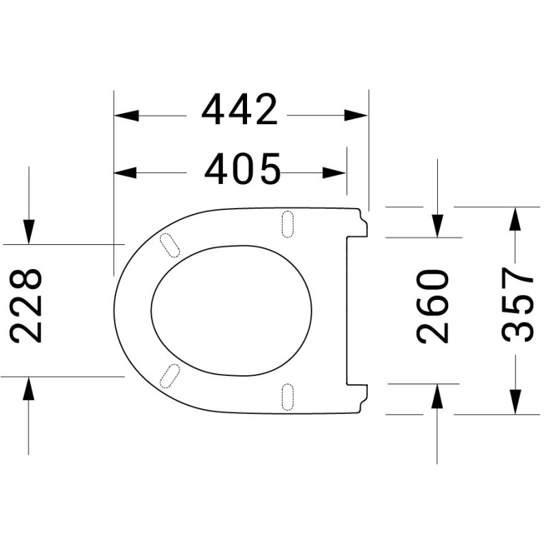 Bernstein 35729 — podwieszana miska WC Rimless z deską Soft-Close