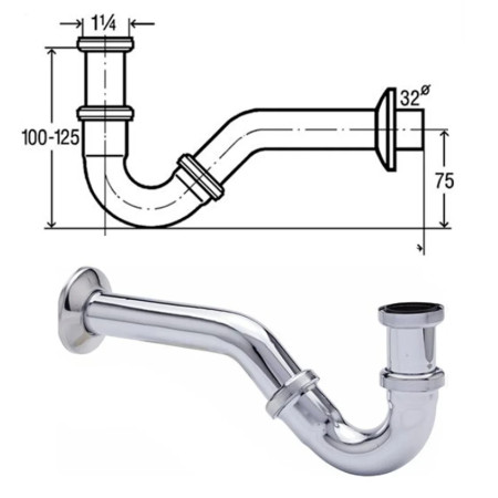 Bernstein 17906 — bidet podwieszany ceramiczny ZESTAW