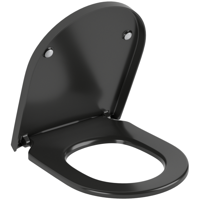 Villeroy&Boch Deska sedesowa wolnoopadająca Subway 3.0 czarna 8M42S1R7