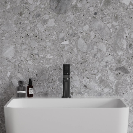 Omnires Contour CT8010AT — bateria umywalkowa antracytowa