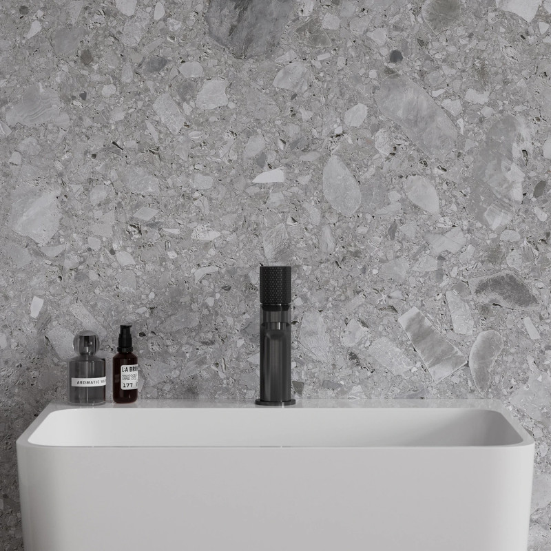 Omnires Contour CT8010AT — bateria umywalkowa antracytowa