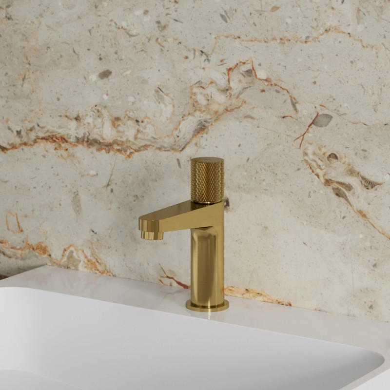 Omnires Contour CT8010GLB — bateria umywalkowa złoty szczotkowany