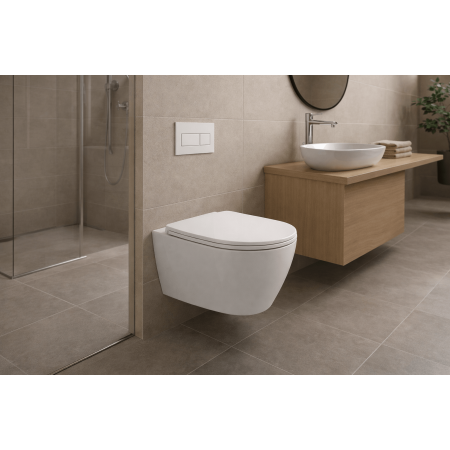 Laufen Pro A H8669560000001 — podwieszana miska WC Rimless z deską