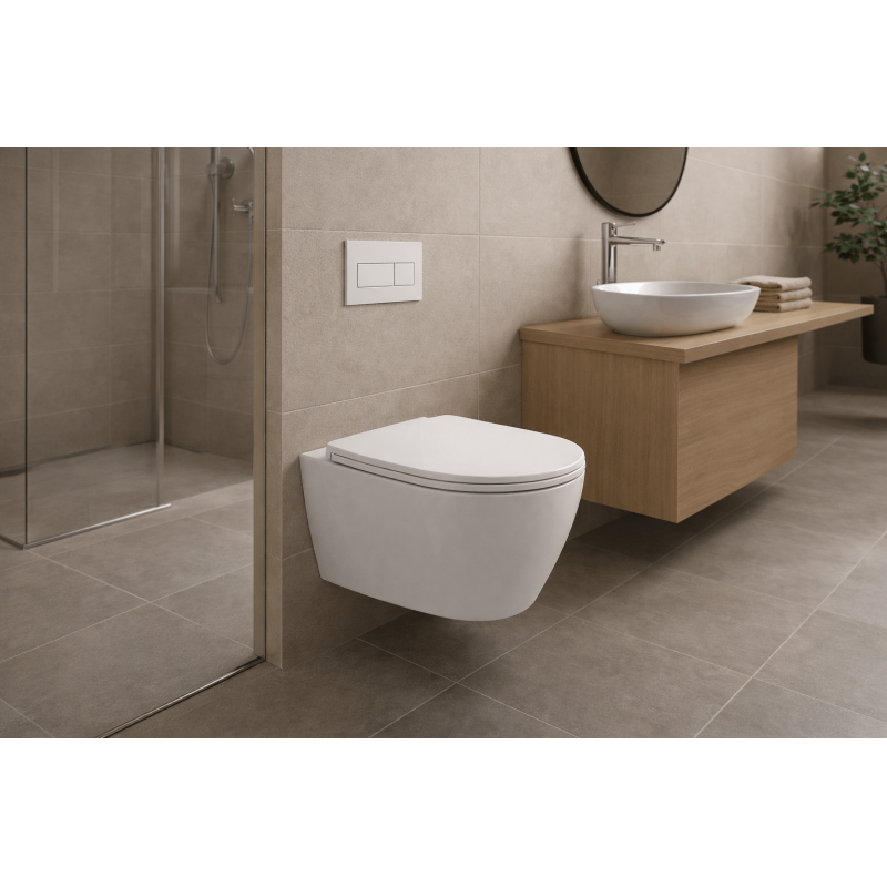 Laufen Pro A H8669560000001 — podwieszana miska WC Rimless z deską