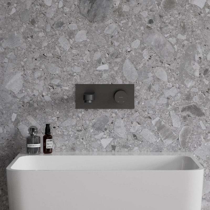 Omnires Contour CT8015AT — bateria umywalkowa podtynkowa antracyt