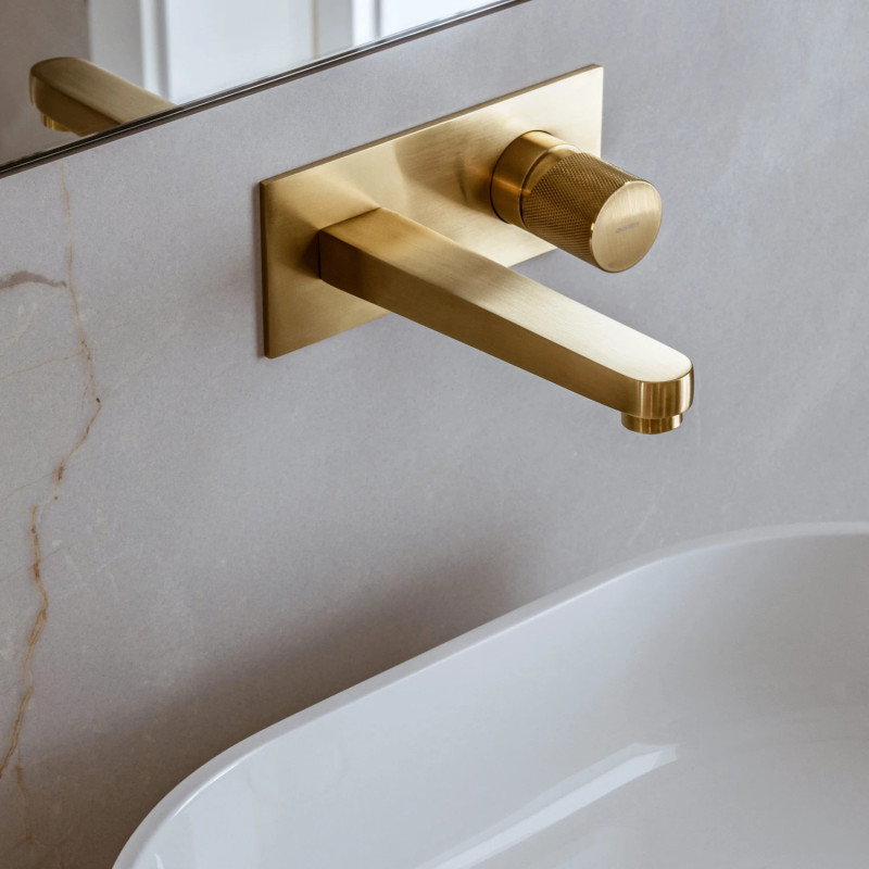 Omnires Contour CT8015GLB — bateria umywalkowa podtynkowa złoto szczot
