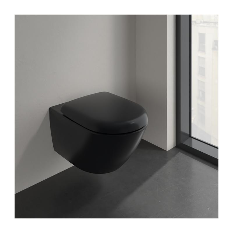 Villeroy & Boch Antao 4674T0R7 — podwieszana czarna miska WC