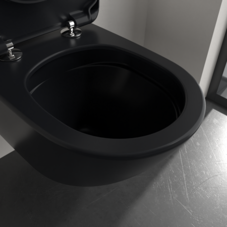 Villeroy & Boch Antao 4674T0R7 — podwieszana czarna miska WC