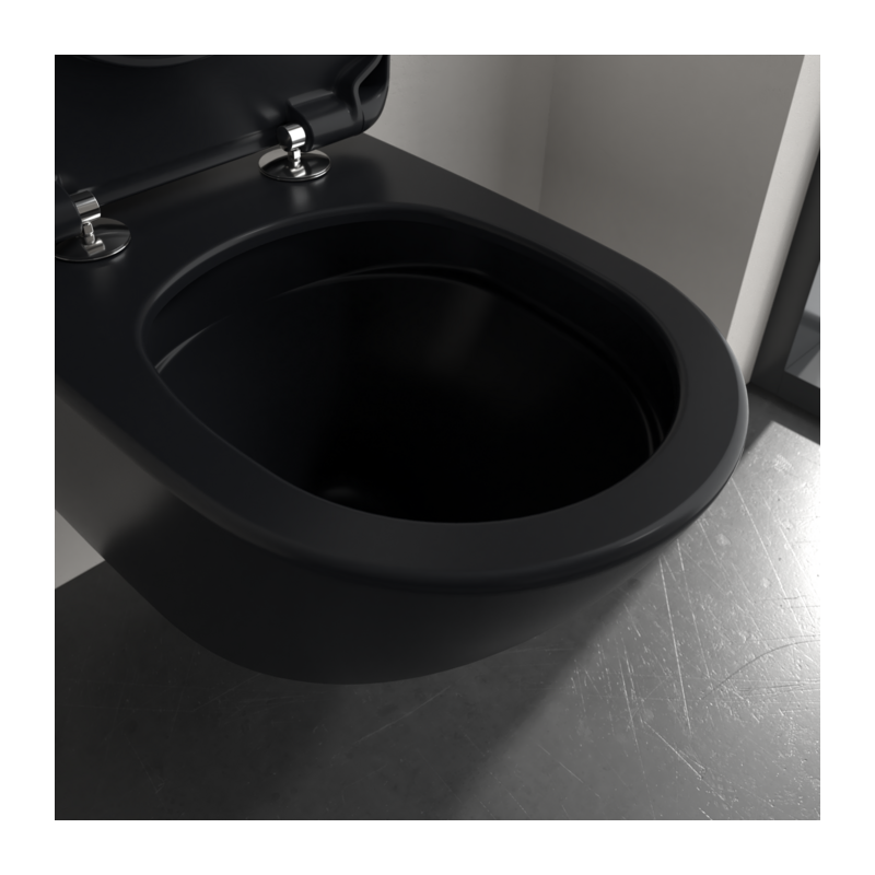 Villeroy & Boch Antao 4674T0R7 — podwieszana czarna miska WC