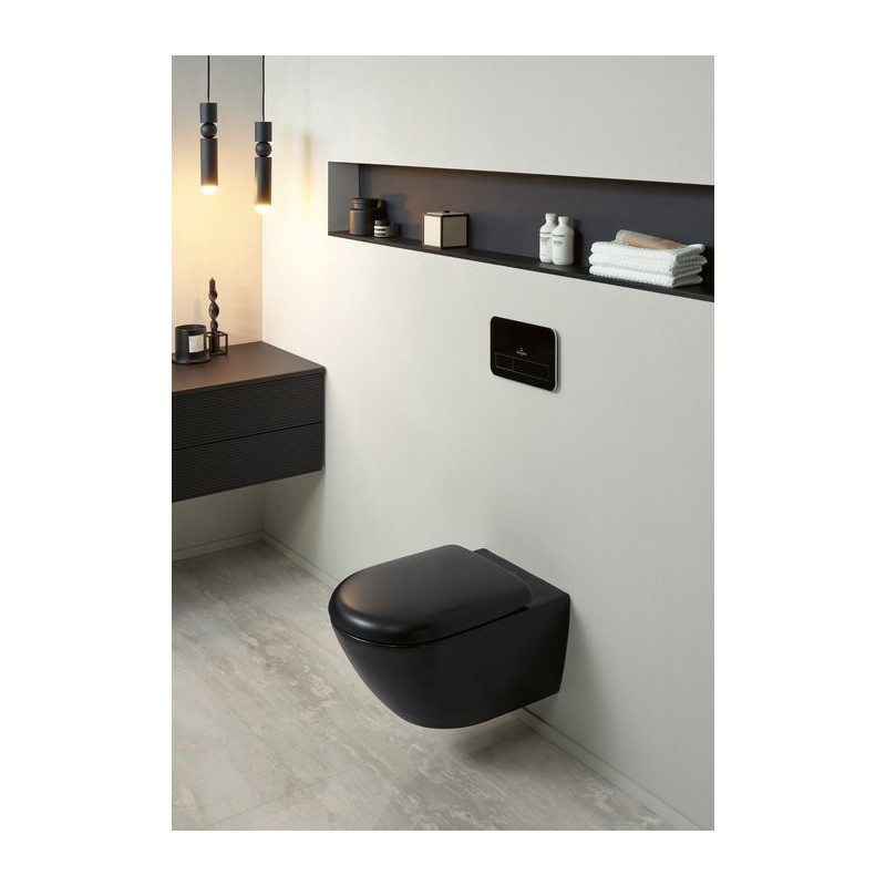 Villeroy & Boch Antao 8M67S1R7 — deska sedesowa czarny mat