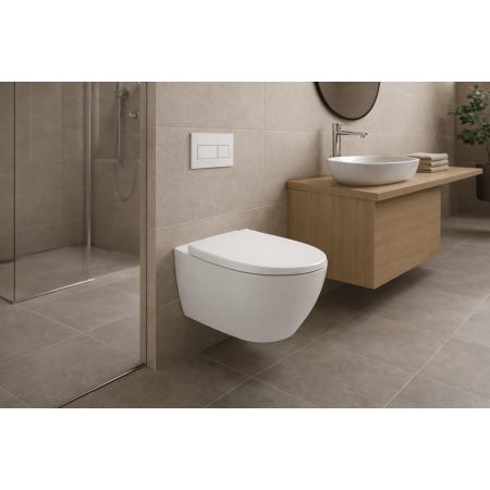 Geberit Acanto 502.774.00.8 — wisząca miska WC z deską biały