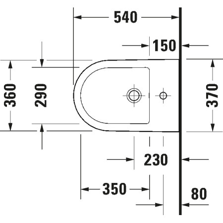 Duravit D-Neo 2294150000 — podwieszany bidet biały