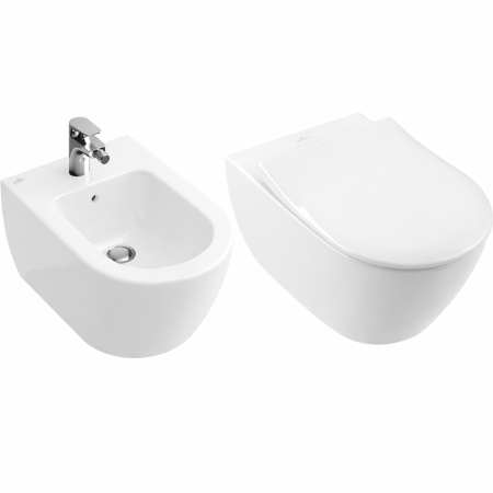 Villeroy&Boch Zestaw Subway 2.0 Miska WC + Bidet wiszący