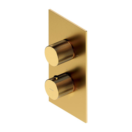 Omnires Contour CT8036GLB — bateria termostatyczna złoty szczotkowany