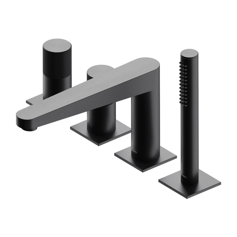 Omnires Contour CT8032AT — bateria wannowa 4-otworowa antracyt