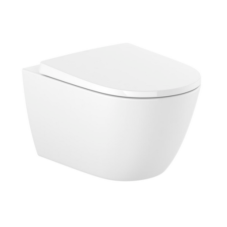 Roca Ona A34H688000 — podwieszana miska WC Rimless + deska