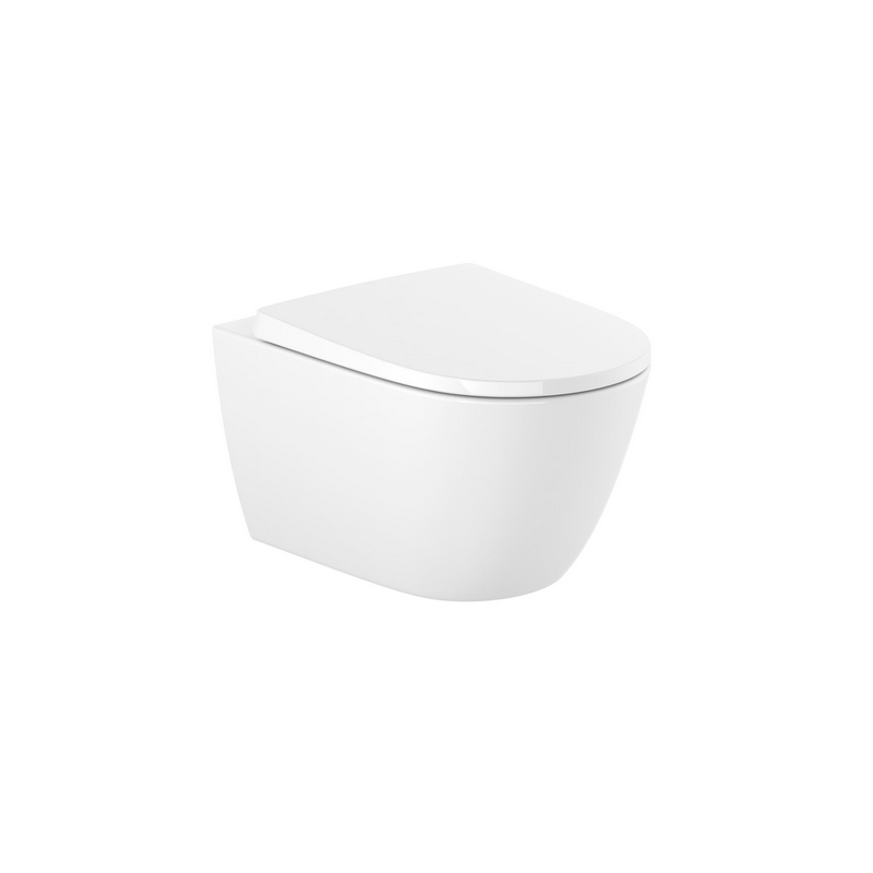 Roca Ona A34H688000 — podwieszana miska WC Rimless + deska