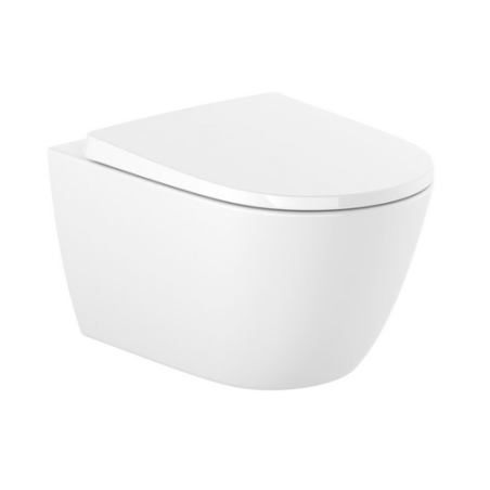 Roca Ona A34H688000 — podwieszana miska WC Rimless + deska
