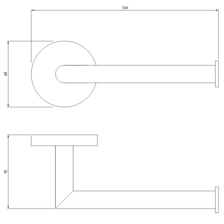 Omnires MP60510CR — uchwyt na papier toaletowy chrom