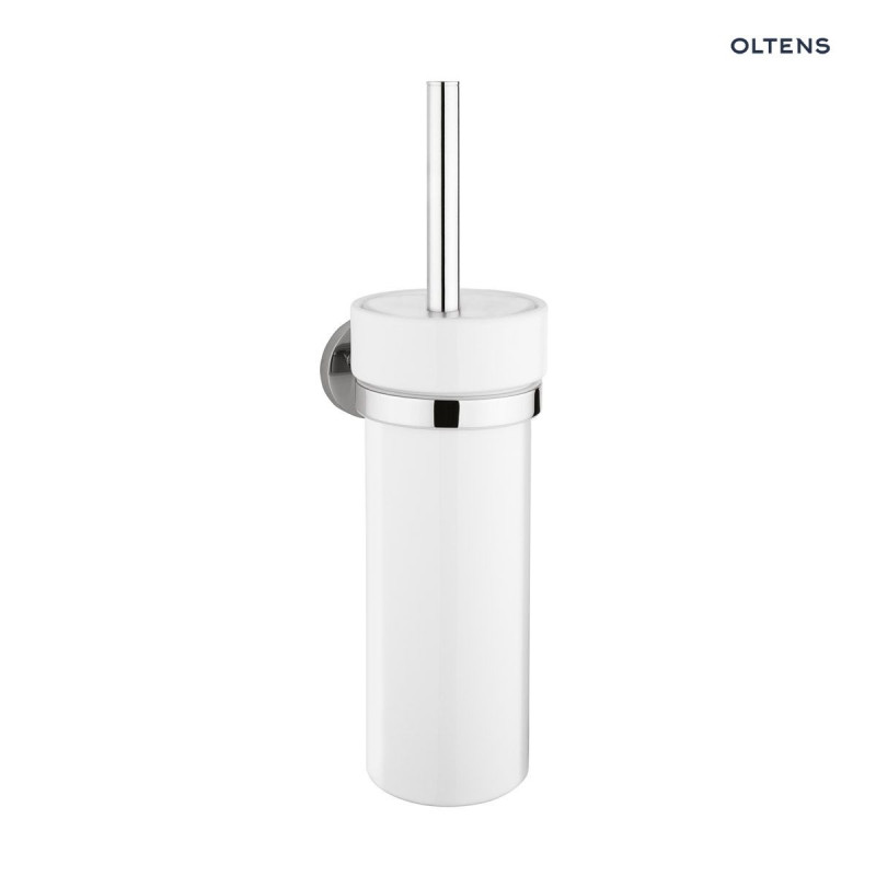Oltens Gulfoss 82101000 — ścienna szczotka toaletowa biała/chrom