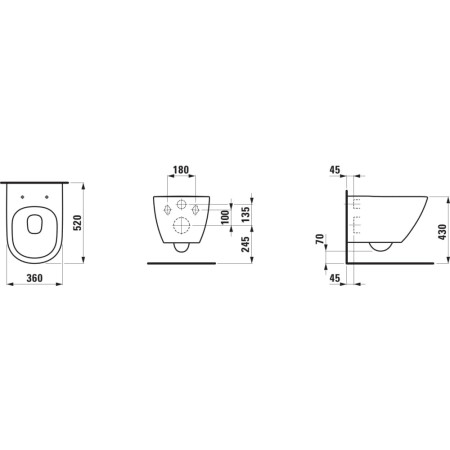 Laufen Lua Advanced H8660820000001 — miska WC wisząca Rimless biała