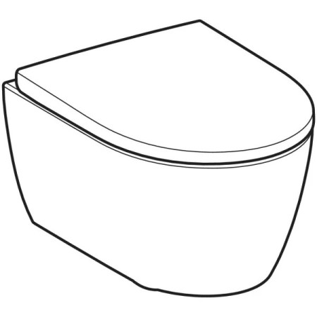 Geberit iCon 503.048.00.8 — miska WC wisząca TurboFlush z deską