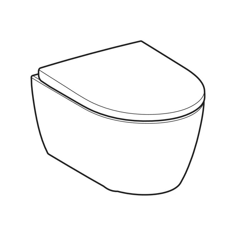 Geberit iCon 503.048.00.8 — miska WC wisząca TurboFlush z deską