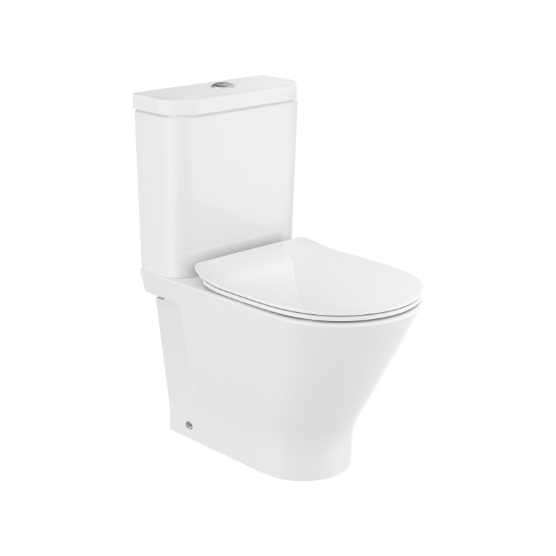 Roca Gap Round A3420N7000 — miska WC kompakt Rimless
