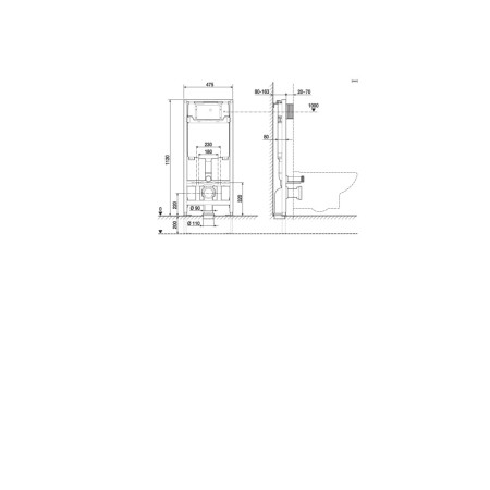 Roca Duplo One A890070020 — stelaż podtynkowy WC SLIM